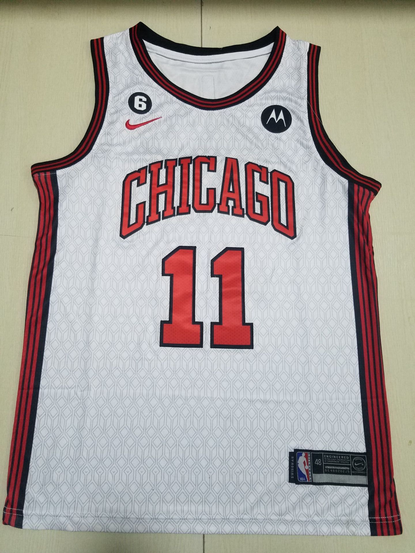 Men Chicago Bulls 11 Derozan White City Edition 2022 Nike NBA Jersey